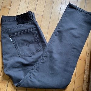Men’s Levi Strauss & Co dark grey cords.
